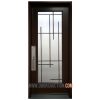 Single Steel Door Full glass Pasadena - Dark Brown