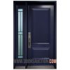 Single Steel Modern Door - One Sidelite CALIBEX Blue Milton