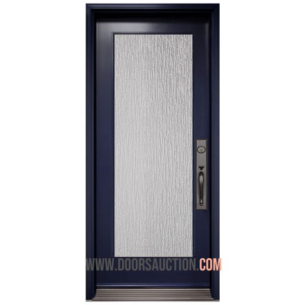 Steel Single Door Full Rain glass Blue Oakville