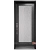Steel Single Door Full Rain glass Gray Milton