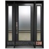 Steel Single Door with 2 Sidelite URBAN LIGHT 005 Dark Gray Ottawa