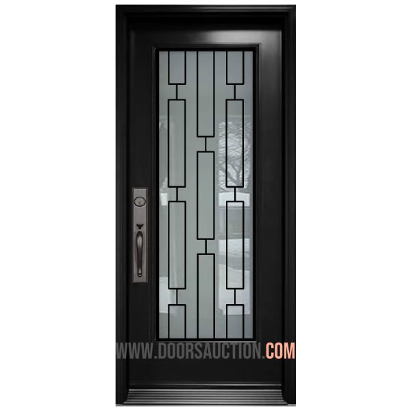 Steel Single Door Full V-Zen Black Richmond Hill