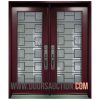 Steel Double Door Santa-Monica burgundy Markham