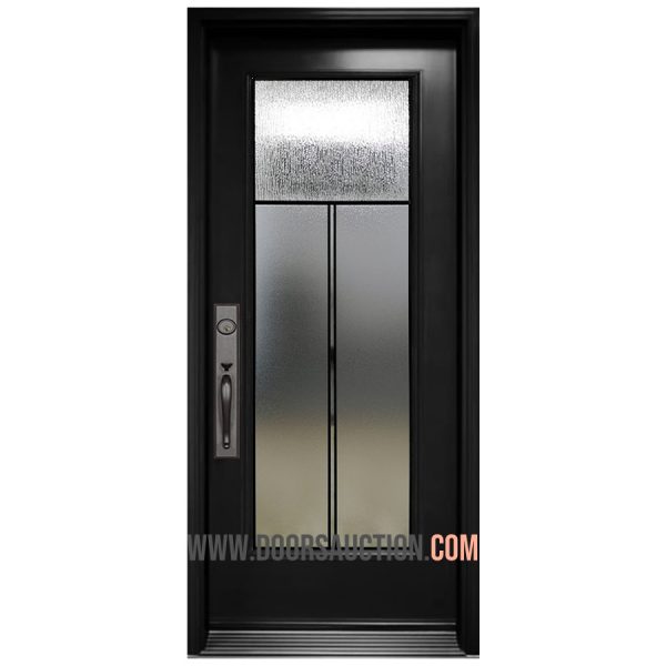 Steel Single Door Full Urban Light3 Black Brampton