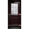 Single Steel Door- Lite Listral- Half Dark Brown