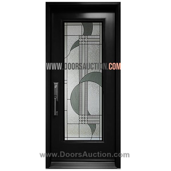 Single Steel Door Newtonville Full - Black2