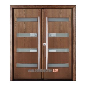 Fiberglass double door - Oak Grain Sydney (WG-SYD) Brown