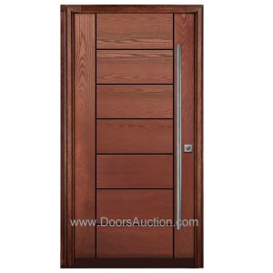 Single Fiberglass door Oak Grain Contemporary -WG-CTP 2