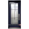 Single Steel Door Full glass Pasadena - Blue