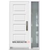 Soho design Single Steel Door with One Sidelite Full glass