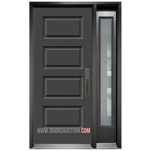 Soho design Single Door - One Sidelite Full - Gray