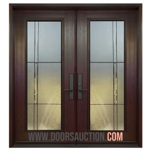 Fiberglass double door Ashbury full glass