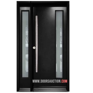 Jupiter Modern Single door with one sidelite With vertical glass 07x64