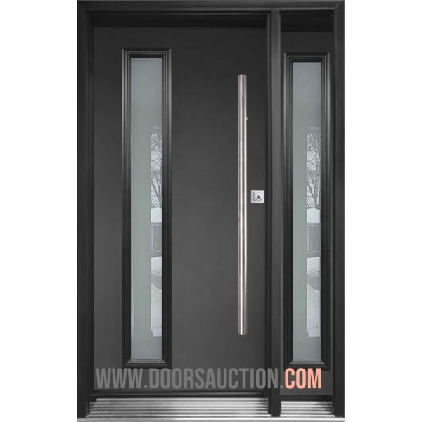 Jupiter Modern Single door with one sidelite Grey