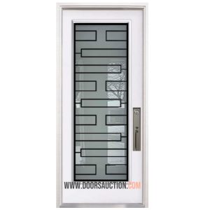 Single Steel Door White - Zen Wrought Iron Mississauga