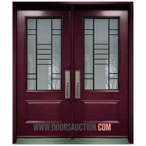 Double Steel Door 3 Quarters Modexa Red Toronto