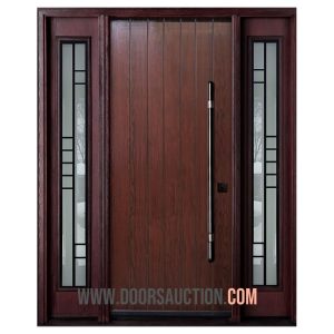 Fiberglass single door OAK Grain 1P Red - Modexa glass Oakville