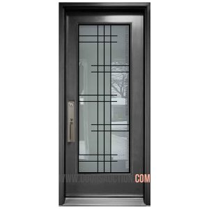 Single Steel Door With Serenne full glass - Oakville