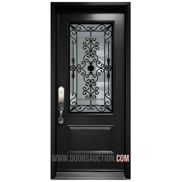 Single Steel Door 3 Quarters Port Stanly Black Toronto