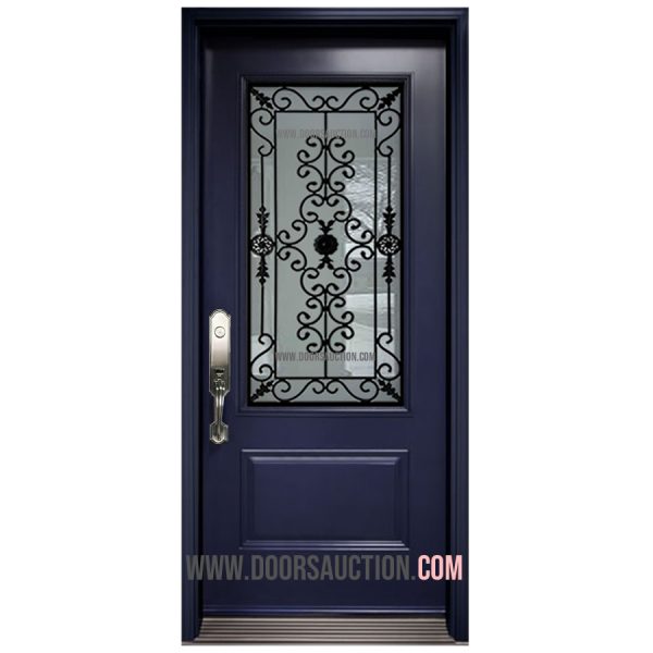 Single Steel Door 3 Quarters Port Stanly Blue Richmond Hill