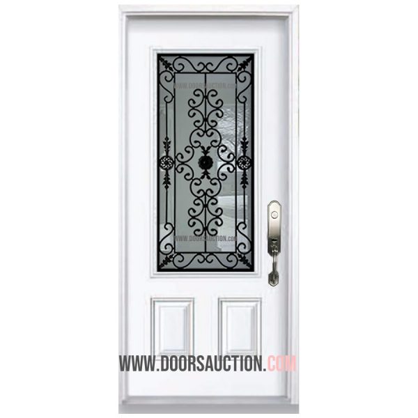 Single Steel Door 3 Quarters Port Stanly White Woodbridge