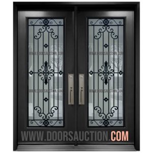 Steel Double Door Full Dark Gray Dalemont Woodbridge