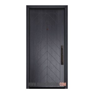 Fiberglass solid single door - Chevron Mahogany Iron Ore Mississauga