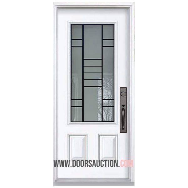 Single steel Door 3 Quarters Modexa White Vaughan