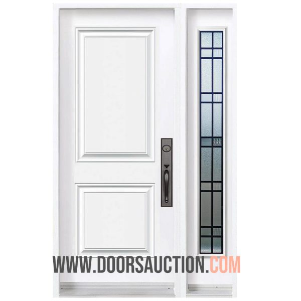 Single Door - One Sidelite Full White Selene Hybrid Woodbridge