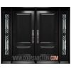 Steel Double door with two sidelites GOTICO Black Hamilton