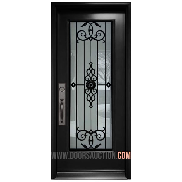 Steel Single Door Full glass Black GOTICO Richmond Hill