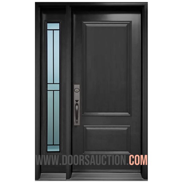 Single Steel Modern Door - One Sidelite CALIBEX Gray Richmond Hill