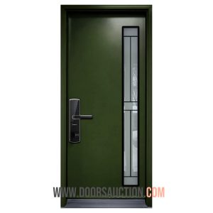 Single Steel Modern door 07x64 CALIBEX Green Hamilton