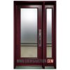 Single steel Door one sidelite URBAN LIGHT burgundy Oakville