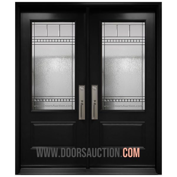 Steel Double Door 3 Quarters Black Chanelle Hamilton