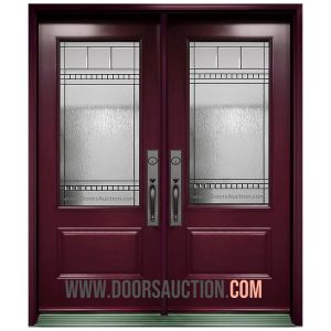 `Steel Double Door 3 Quarters Chanelle Burgundy Ottawa