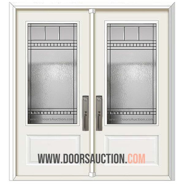 Steel Double Door 3 Quarters White Chanelle Markham