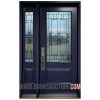 Single steel Door - One Sidelite Nettilling 3 Quarter - Blue Toronto