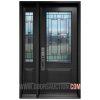 Single steel Door - One Sidelite Nettilling 3 Quarter - Gray Scarborough