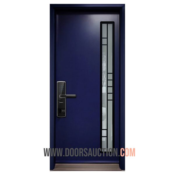 Single Steel Modern Door Modexa Blue Oakville