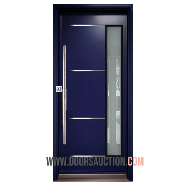 Single Steel Modern door JupiNus - Blue Richmond Hill