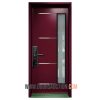 Single Steel Modern door JupiNus Burgundy Oakville