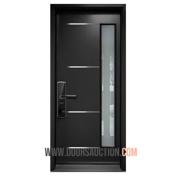 Single Steel Modern door JupiNus Dark Gray Mississauga