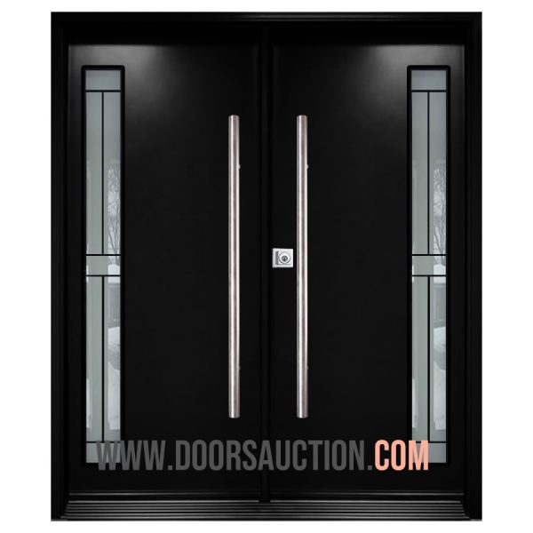 Steel Double Modern Door Black CALIBEX Toronto