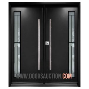 Steel Double Modern Door Dark Gray CALIBEX Mississauga