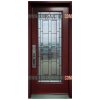 Steel Single Door Full Nettilling Burgundy Markham