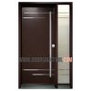 Uranus Steel Single door one sidelite Dark Brown Mississauga