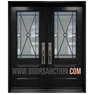 Double Steel Door 3 Quarters CALIBEX Black Toronto