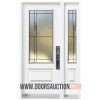 Single Steel Door One Sidelite 3 Quarter Ashbury White Brampton