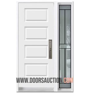 Soho Design Single Door - One Sidelite Full CALIBEX White Mississauga
